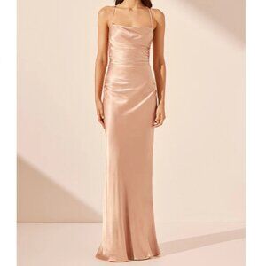 NWT Shona Joy La Lune Lace Back Maxi Dress